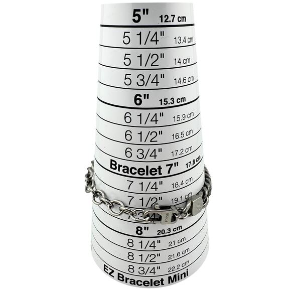 Fossil Stainless Steel Textured Smooth Reversible Unisex Curb Chain Bracelet - Picture 8 of 9